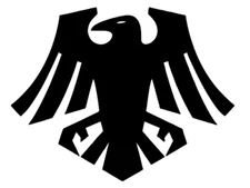 Vinyl Decal Sticker - Raven Guard Warhammer 40K D&D game skull marine dice bird