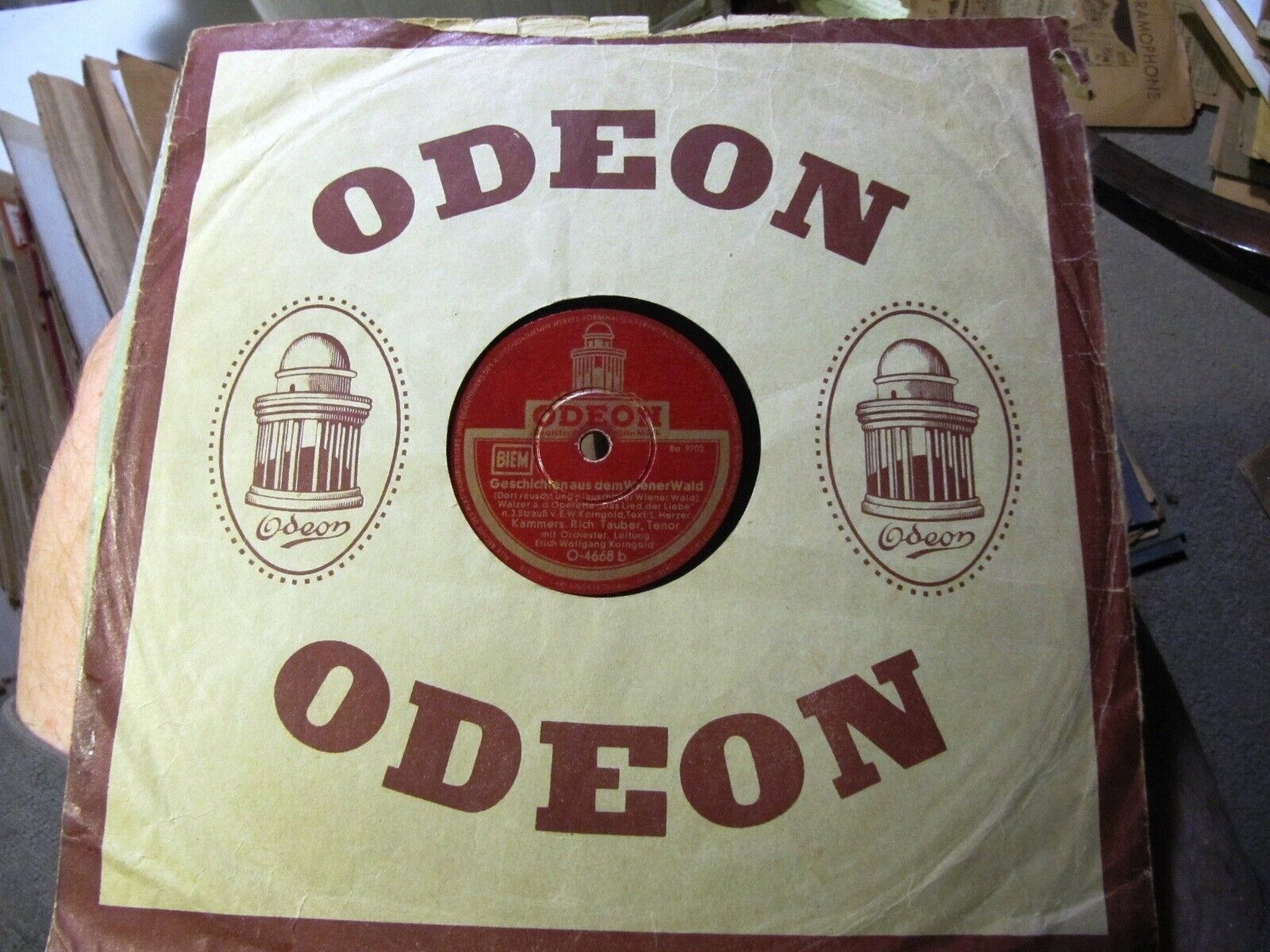 1932 Erich Wolfgang KORNGOLD conducts Lied der Liebe RICHARD TAUBER Odeon O-4668