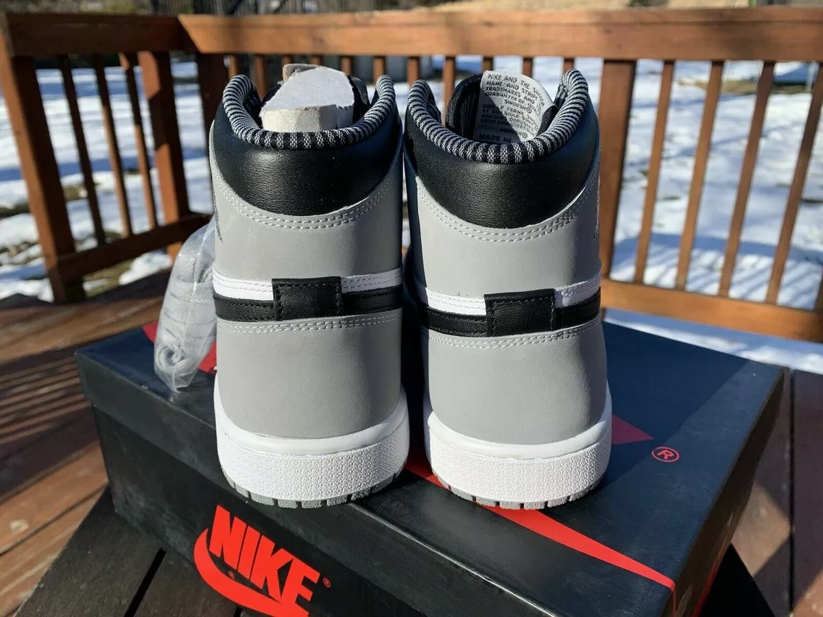 Air Jordan 1 Retro High OG Barons Black White Gray Shoes 555088-104 Size 8.5