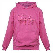Flamingo Love - Kids Hoodie Animal Valentine Couple Cute Gift Pink Zoo Bird