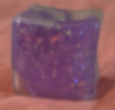 Purple Clear Glitter Square  Sqishy