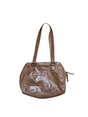 Spikes & Sparrow Brown Full Grain Leather Tote Shoulder Bag Zippered