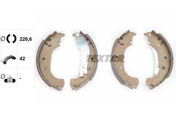 Bremsbackensatz Hinten Textar 91059900 FÜR Cadillac FÜR Fiat TrommelbremsbelÄGe-image