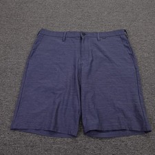 Hurley Shorts Mens 36 Blue Nike Dri-FIT Golf Chino 11 Inseam Lightweight