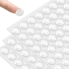 192 Pcs Cabinet Door Bumpers, 1/2" Diameter Self 192-clear, Transparent