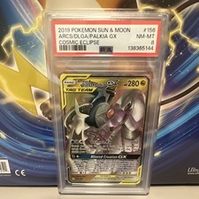 Pokemon TCG 2019 Cosmic Eclipse Arceus & Dialga & Palkia GX 156 Holo PSA 8 on eBay