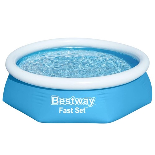 Bestway Fast Set Aufblasbarer Swimmingpool Rund 244x66 cm - Bild 3 von 5