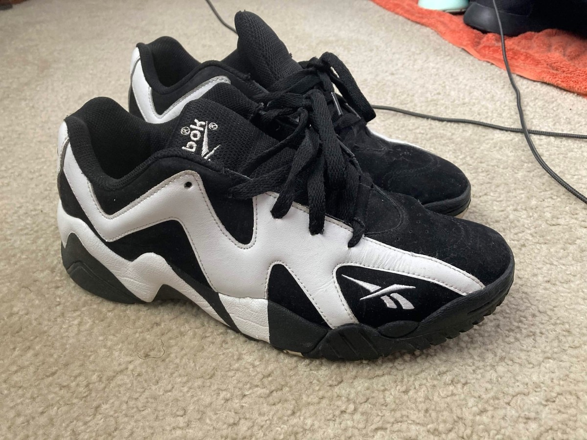 Size 9 - Reebok Kamikaze 2 OG Low Black White | eBay