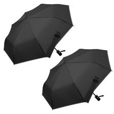 Compact Travel Windproof Umbrella, 43" Auto Open/close Folding Quick Dry Umbr...