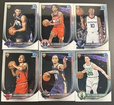 2025-26 Bowman Chrome Rookie RC Lot (6) Ace Bailey Tre Johnson III Micah Peavy