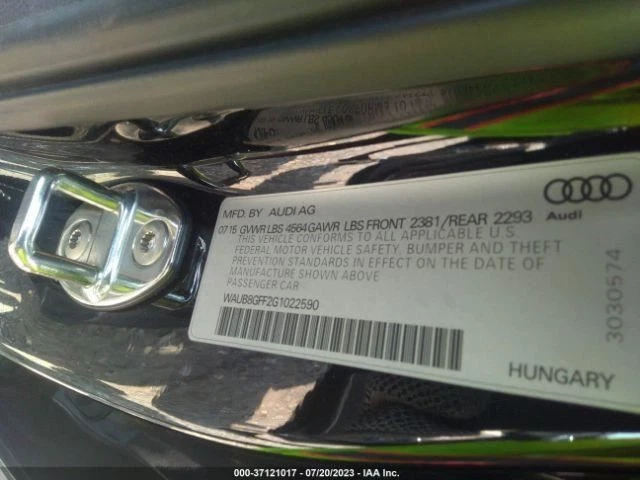 Automatic Transmission AWD Quattro 2.0L Fits 16-18 AUDI A3 724931 — 第 3/4 张图片