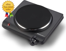 Countrtop Electrc Burnr 1000W Cast Iron Hot Plate7 Heat SettingsPortable Coktop