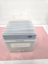 My Acrylix Close to My Heart Craft Stamp Set Lot of  14 N-Z & Seasonal Case Inc.