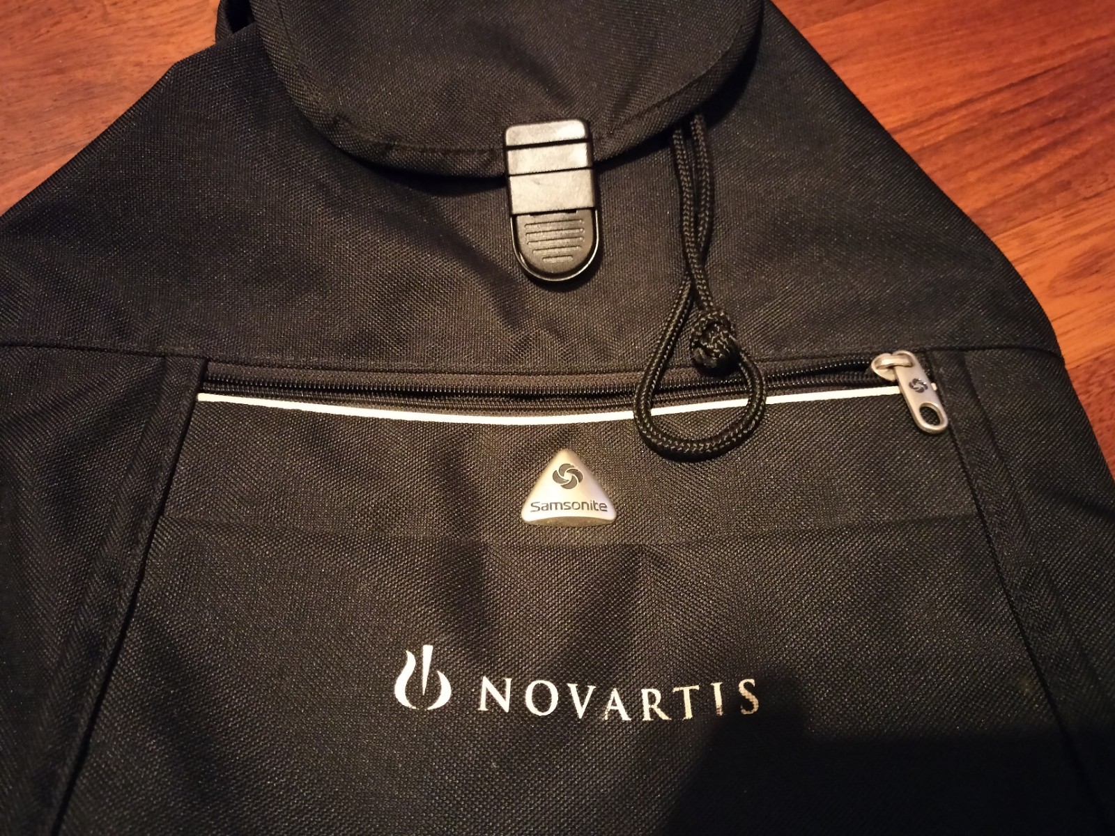 Samsonite Black Drawstring Snap Closure Backpack - image 2