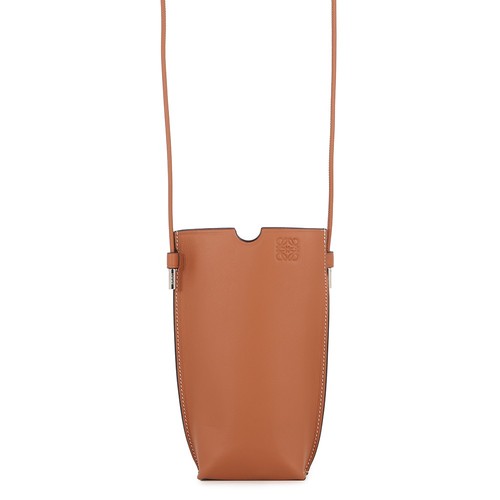 LOEWE phone pouch Leather Brown