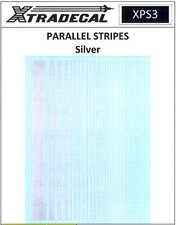 Xtra Decals Silver Stripes Parallel Stripes Xtra Decals Silver Stripes Parallel Stripes