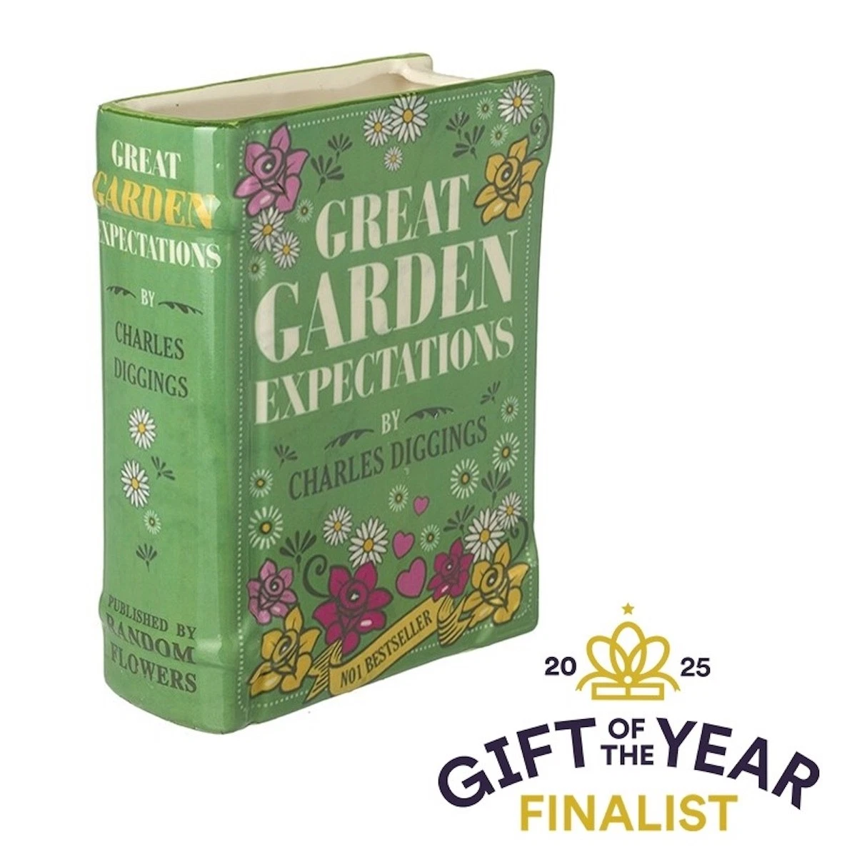 Great Garden Expectations Book Themed Vase Vintage Design Home Accessory or Gift
Opens in a new wind