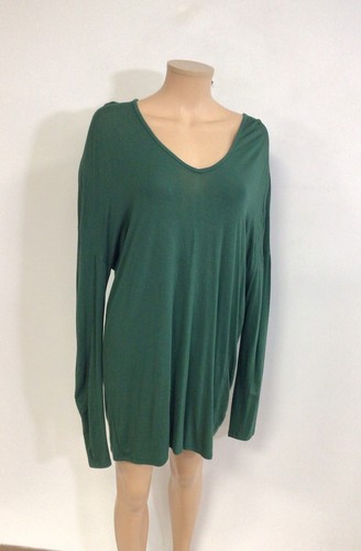 Eileen Fisher, Eileen Fisher Green Tunic Top Blouse Womens Medium
