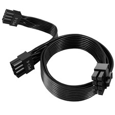 16 AWG PCIE 8 Pin Male to Dual Pcie 8pin 6 2 Male Cable,GPU Power Adapter Ca...