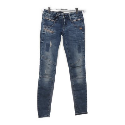 Gang, Jeans, Größe: 25, Blau, Baumwolle/Elasthan/Polyester, Einfarbig #zPy