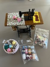 Dolls House Sewing Machine Craft Room Haberdashery Bundle/job Lot