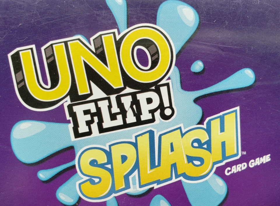 Mattel UNO Flip! "SPLASH" Edition / Double Sided Card Game - New - Image 2 of 4