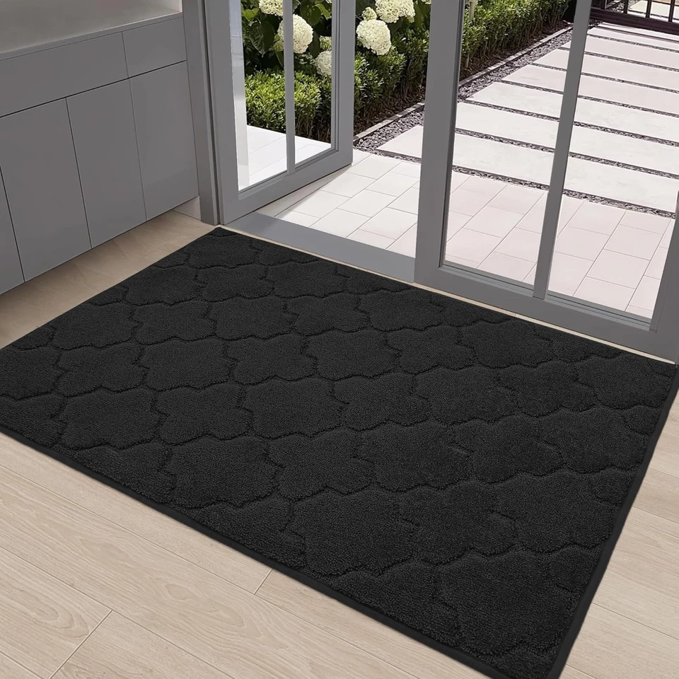 Non-Slip Entryway Mat for Pet Washable Dirt Trapping Door Rug Indoor/Outdoor Use - Image 4 of 4
