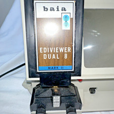 Vintage Baia Ediviewer Mark II Dual 8 Movie Film Editor Untested Light Works