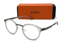 IC BERLIN ERIC Gunmetal Sky Gray / Clear 48mm Eyeglasses