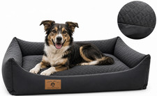 Hundebett Hundekissen Hundesofa Katzenbett 100 x 70cm XL wasserdicht Graphit