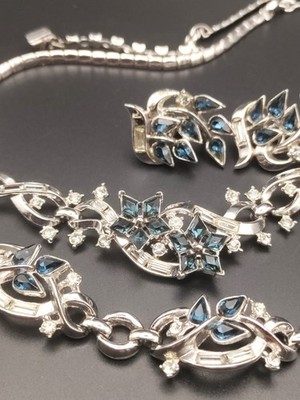 Trifari Alfred Philippe Pat Pend Twinkle Star Necklace Bracelet Earrings