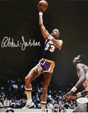 SIGNED Kareem Abdul Jabbar Autographed Photo 8x10 JSA COA Lakers NBA 