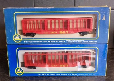 AMH x 2 Zellstoff-Zahnradwagen Kastenwagen Maßstab 0/0 Eisenbahn KOSTENLOSE UK-LIEFERUNG