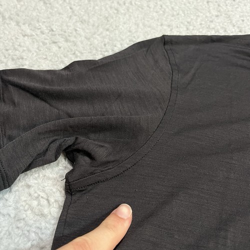 Patagonia Shirt Mens Small Black Capilene Cool Merino Wool Blend Baselayer Run - Picture 3 of 11