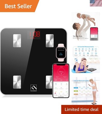 Multi-User Smart Scale with App - Track BMI, Muscle Mass & More for Families