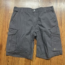 Carhartt Force Tappen Cargo Shorts Mens 38x11 Grey Ripstop 101168-039 Relaxed