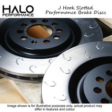 VW Golf R Rear Brake Discs J Hook 310mm fits Audi Skoda Cupra Seat