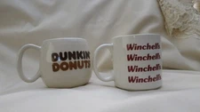 1970 Dunkin' Donuts “The Big One!” & Winchell’s Coffee Cups Mug