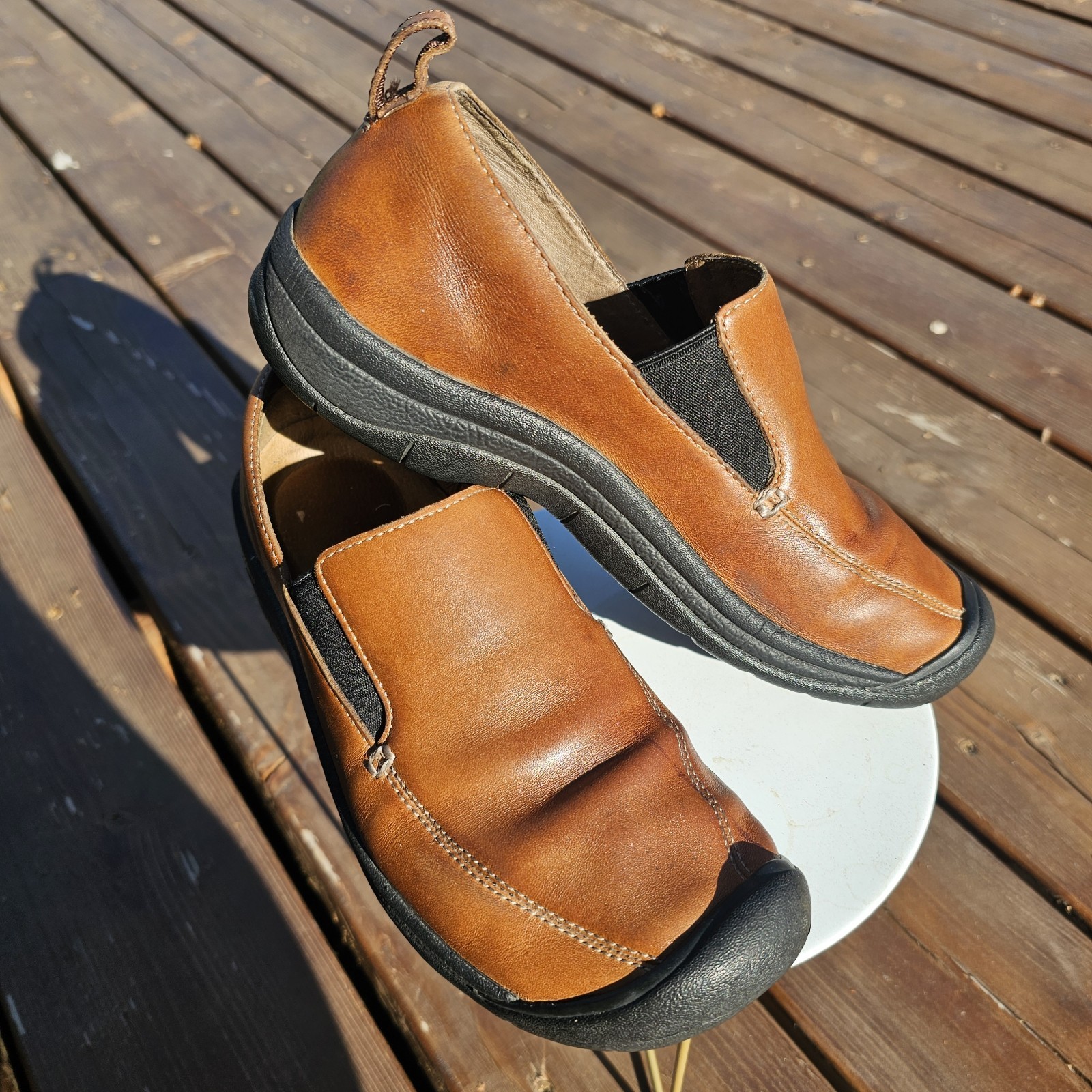 Scarpe comode Keen Verona da donna taglia EU 38 US 7 5 in pelle marrone sigaro 5364