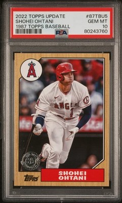 2022 Topps Update 1987 Topps Baseball Shohei Ohtani #87TBU5