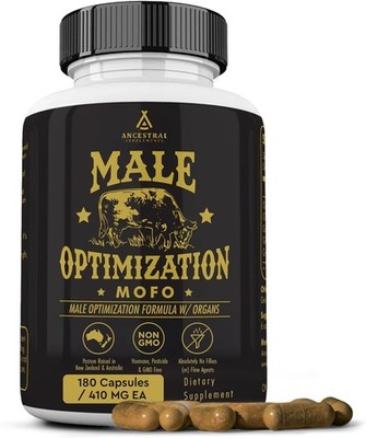 Ancestral Supplements MOFO Grass Fed Men's Organ Formula Energy Vitality 180 Cap