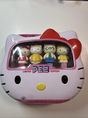 2014 Hello Kitty Family PEZ Limited Edition Tin Purse Handle Mint 7 1/2'' SEALED