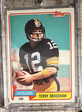 Topps 1981 Terry Bradshaw #375 Pittsburgh Steelers Football NFL Card