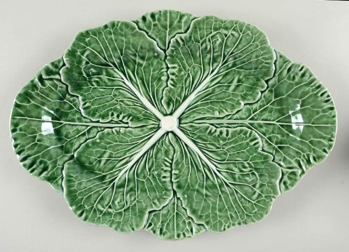 Bordallo Pinheiro Cabbage Green Fruit Tray 11061815