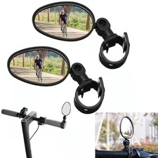2PCS Bike Mirrors 360  Rotatable Rearview Mirror for Bicycle Electric Scooter
