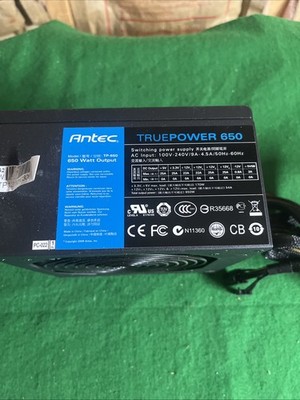 Model TP-650 Antec TruePower-650 650Watt 80 Plus Bronze AC Power Supply @2E