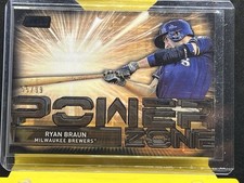 2017 Stadium Club Power Zone Black /99 Ryan Braun Milwaukee Brewers #PZ-RB