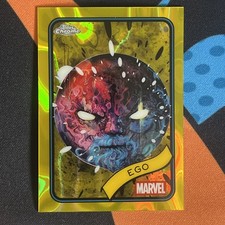 Ego 2025 Topps Chrome Marvel Ego Yellow Lava Card-#55