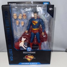 Superman & Krypto - McFarlane Deluxe Theatrical Edition Action Figure Sealed