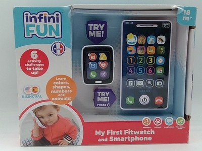 Infini Fun My First Smartphone & Fitwatch Bilingual Learn Colors Numbers K4